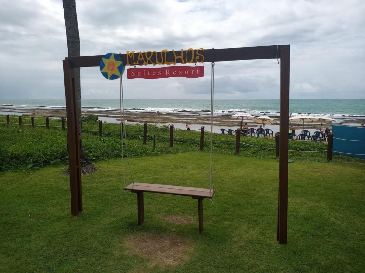 Estudio Marulhos, Varanda Com Vista De Mar E Parque Aquatico, A Beira-Mar Mar De Muro Alto, Com Wi-Fi, Restaurante, Estacionamento E A 10' De Pôrto das Galinhas Exterior foto